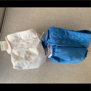 Lot of 2 Bumgenius Freetime AIO cloth diapers